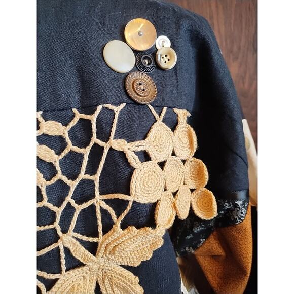 Scott August By O’Dell House Multi Media Mixed Print Plus Size 1X Vintage Artsy - Picture 10 of 14